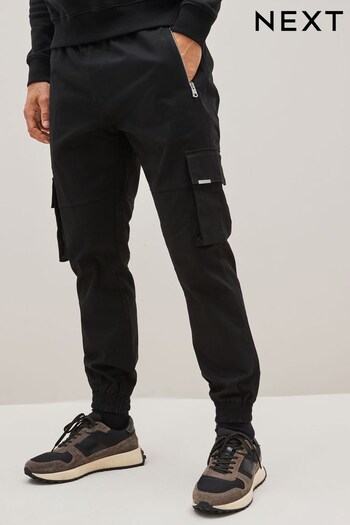 Black Zip Cargo Trousers (D86922) | £35