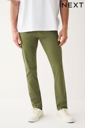Rich Green Slim Stretch Chino Trousers (D86924) | £24
