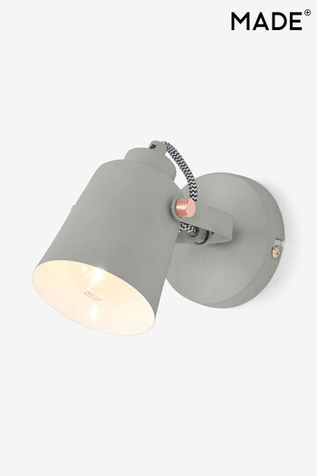 MADE.COM Grey Seppo Spot Wall Light (D86936) | £49