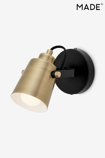 MADE.COM Brass Seppo Spot Wall Light (D86937) | £49