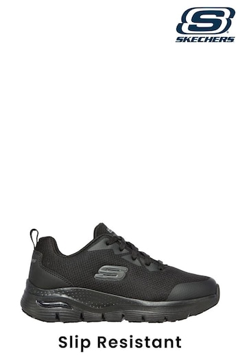 Skechers Black Work Arch Fit Womens Trainers (D86940) | £84