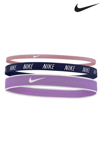 Nike check Multi Mixed Width Headbands 3 Pack (D87014) | £14
