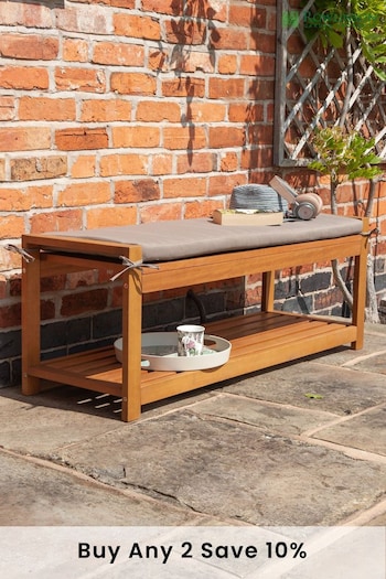 Rowlinson Garden Products Brown Occasional Bench (D87058) | £185
