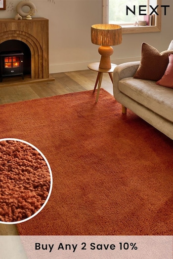 Orange Fleecy Rug (D87078) | £35 - £175