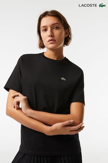 Lacoste Womens Core Essentials Black T-Shirt (D87139) | £55