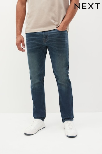 Blue/Grey Slim Motion Flex Jeans (D87215) | £38