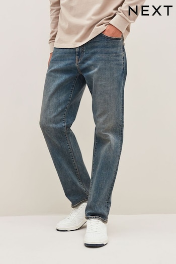 Vintage Blue Straight Vintage Stretch Authentic Jeans (D87216) | £28