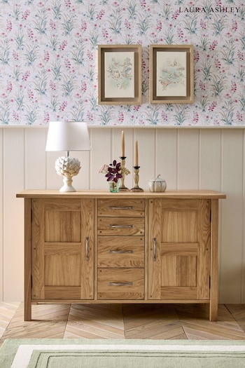 Laura Ashley Oak Milton 2 Door 4 Drawer Sideboard (D87234) | £910