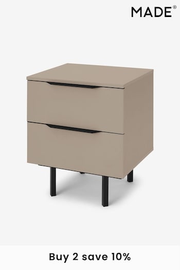 MADE.COM Cappuccino Damien Bedside Table (D87312) | £189