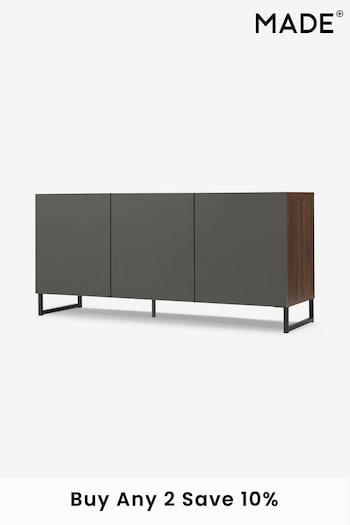 MADE.COM Walnut Effect and Grey Hopkins Large Sideboard (D87319) | £299
