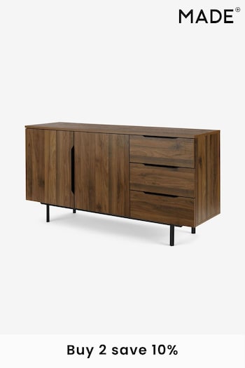 MADE.COM Walnut Effect Damien Compact Large Sideboard (D87324) | £399