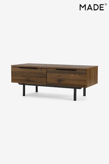 MADE.COM Walnut Effect Damien Drawers Coffee Table (D87328) | £299