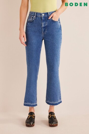 Boden Blue Baby Mid Rise Kick Jeans (D87359) | £80