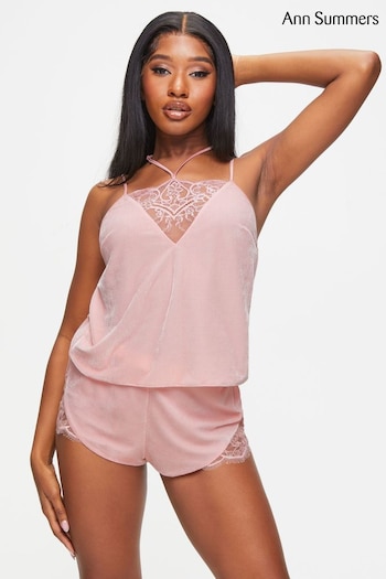 Ann Summers Endless Love Velvet And Lace Cami Set (D87444) | £26