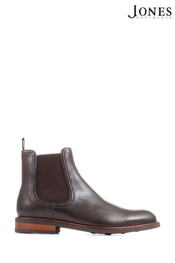 Jones Bootmaker Eastbourne Leather Chelsea Brown Fall Boots (D87525) | £110