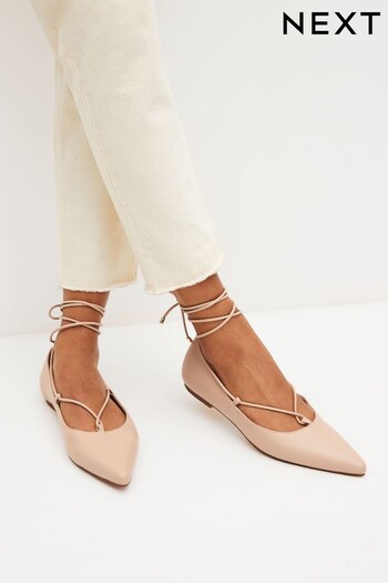 Camel Natural Forever Comfort® Point Toe Ankle Tie Shoes (D87531) | £36