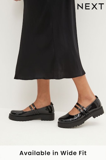 Black Forever Comfort® Chunky Mary Jane Shoes (D87537) | £39