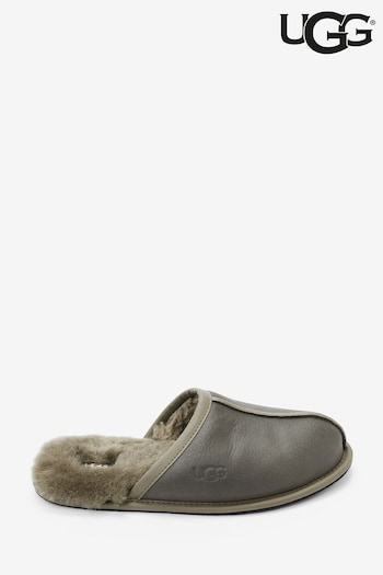 UGG Leather Scuff Slippers (D87553) | £100