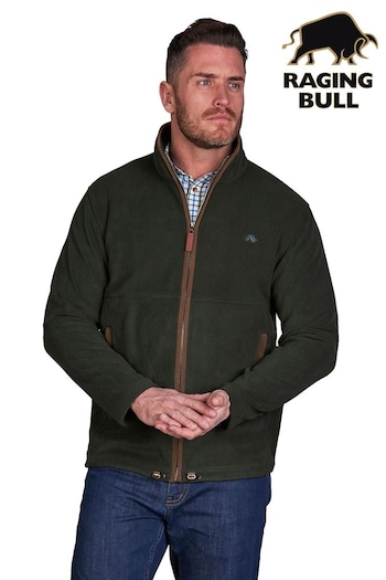 Raging Bull Green Fleece Zip Through Jacket (D87696) | £89 - £99