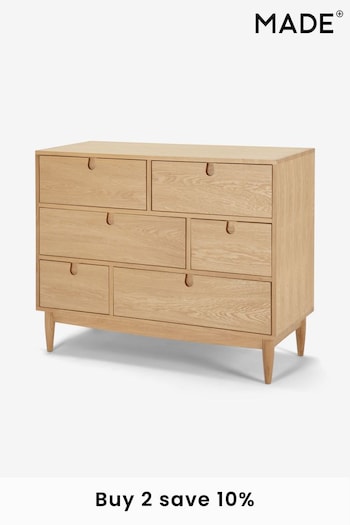 MADE.COM Oak Penn Wide Chest of Drawers (D87786) | £799