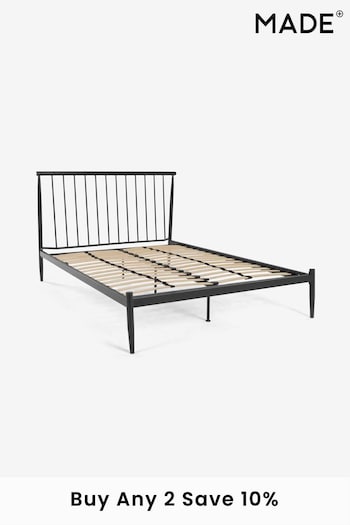 MADE.COM Black Penn Metal Bed Frame (D87788) | £299 - £450