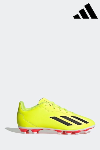 adidas Yellow Performance X Crazyfast Club Flexible Ground Boots (D87798) | £35