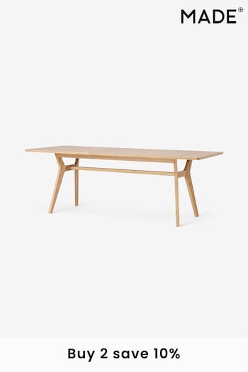 MADE.COM Oak Jenson Extendable 6 to 8 Seater Dining Table (D87841) | £999