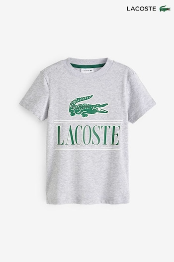 Lacoste Children Grey Core Essentials T-Shirt (D87989) | £25 - £40