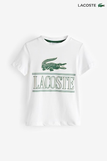 Lacoste Children White Core Essentials T-Shirt (D87991) | £25 - £40