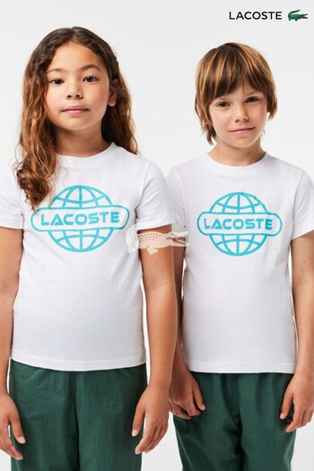 Lacoste Transitional Active Children White T-Shirt (D87995) | £12.50 - £20