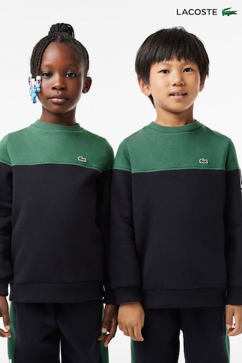 Lacoste Green Color Block Children Sweatshirt (D88000) | £55 - £70