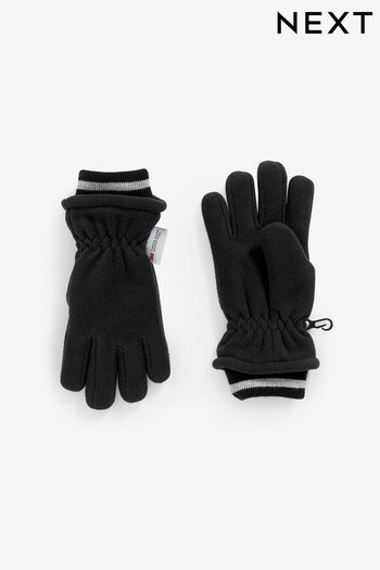 Black Thermal Fleece Gloves (3-16yrs) (D88028) | £8 - £11