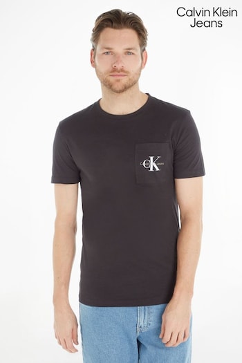 Calvin silver Klein Jeans Logo Pocket Slim T-Shirt (D88057) | £35