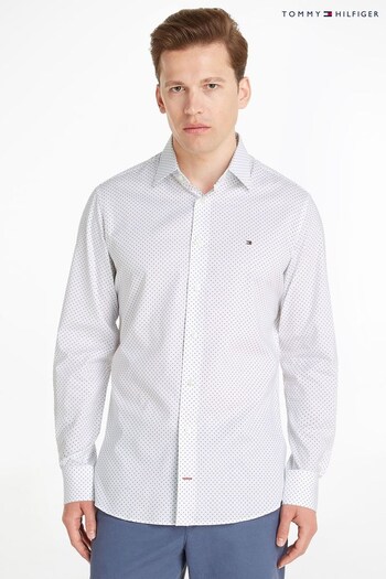 Tommy Hilfiger Dot Printed White Shirt (D88061) | £85