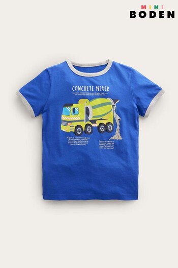 Boden Blue Transport Foil T-Shirt (D88065) | £17 - £19