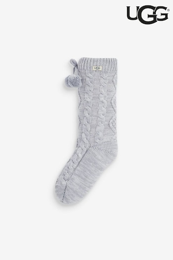 UGG Pom Pom Fleece Lined Socks (D88093) | £30