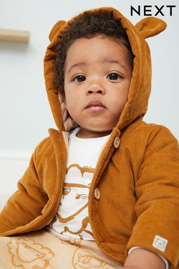 Tan Brown Corduroy Baby Jacket (0mths-2yrs) (D88133) | £20 - £22