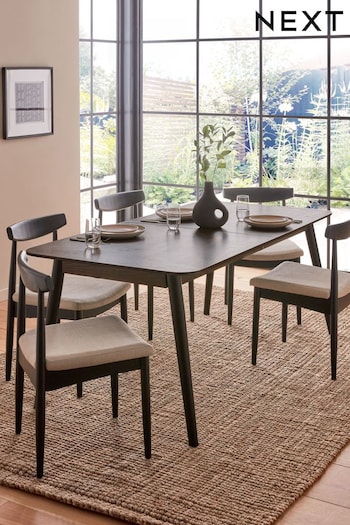 Dark Oak Veneer Ramona 6 to 8 Seat Extending Dining Table (D88140) | £799