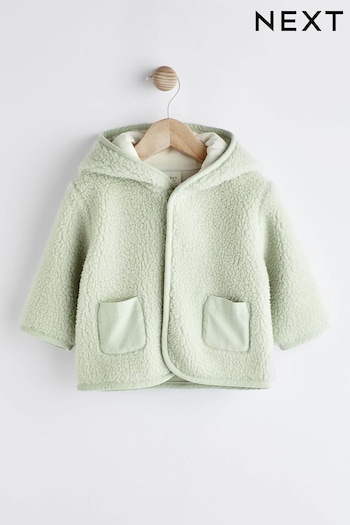 Mint Green Baby Cosy Fleece Borg Jacket (D88154) | £16 - £17