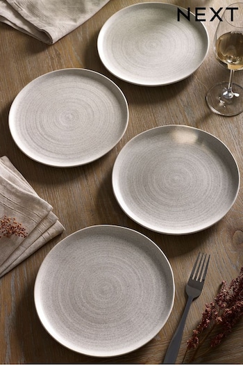 Stone Kya Dinnerware Set of 4 Side Plates (D88317) | £22