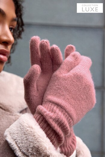 Pink Collection Luxe 30% Cashmere Gloves (D88919) | £20
