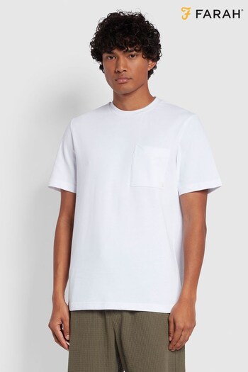 Farah Stacy Pocket T-Shirt in White (D88973) | £18
