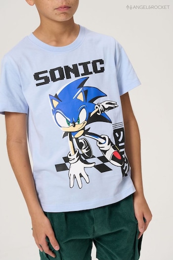 Angel & Rocket Blue Sonic Graphic T-Shirt (D89011) | £16 - £19