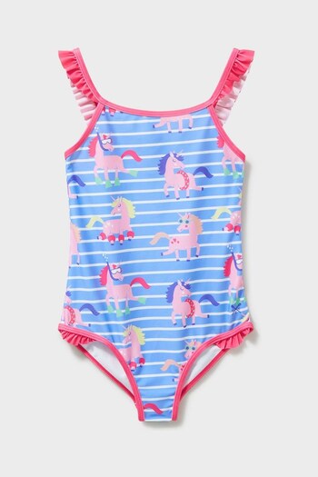 Crew Clothing Company Blue Bright Swimsuit (D89391) | £20 - £22