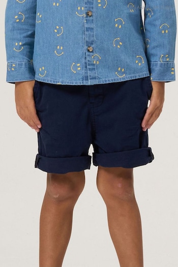 Angel & Rocket Blue Calvin Smart embroidered Shorts (D89587) | £20 - £27