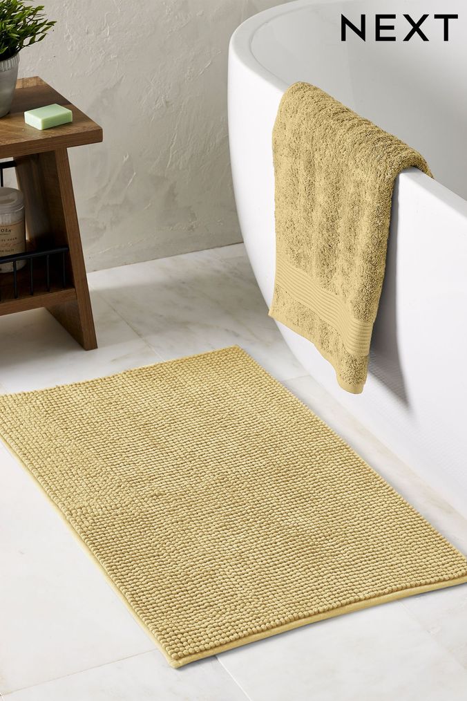 Yellow bath mat online