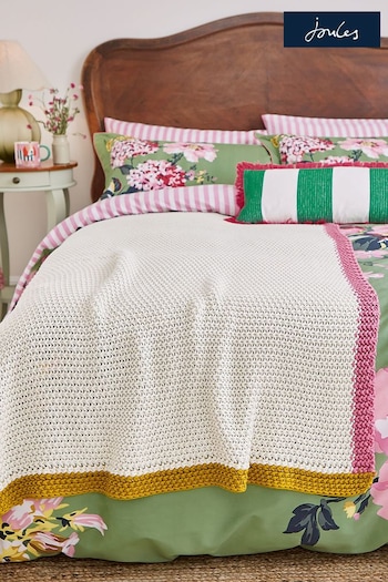 Joules Cream Country Ramble Throw (D89869) | £150