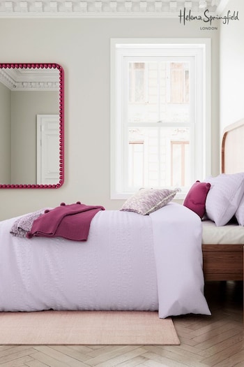 Helena Springfield Pink Ruffled Stripe Duvet Cover and Pillowcase Set (D89881) | £55 - £95