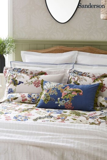 Sanderson Blue Fusang Tree Embroidered Pillowcase (D89909) | £35