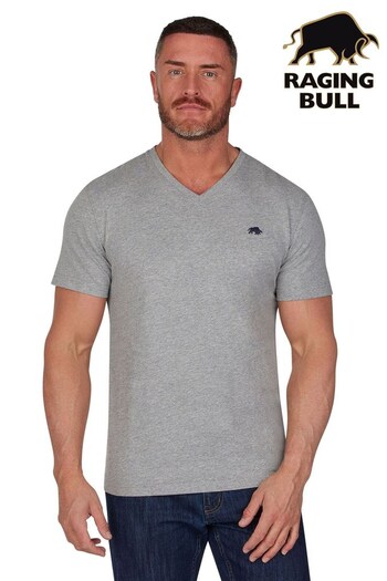 Raging Bull Classic Organic V-Neck T-Shirt (D90001) | £32 - £34